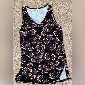 Longyuan floral tank top size medium